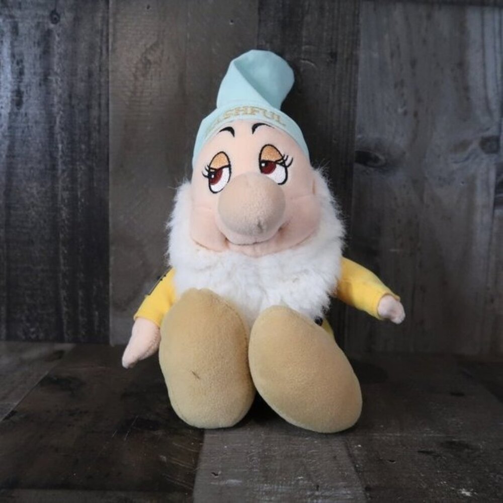 Walt Disney Bashful Bean Plush 13" Snow White & The 7 Dwarves